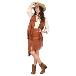 Wilbers Karnaval B.V. Cowgirl Brun Kostume - Udklædningskostumer|Kostumetema