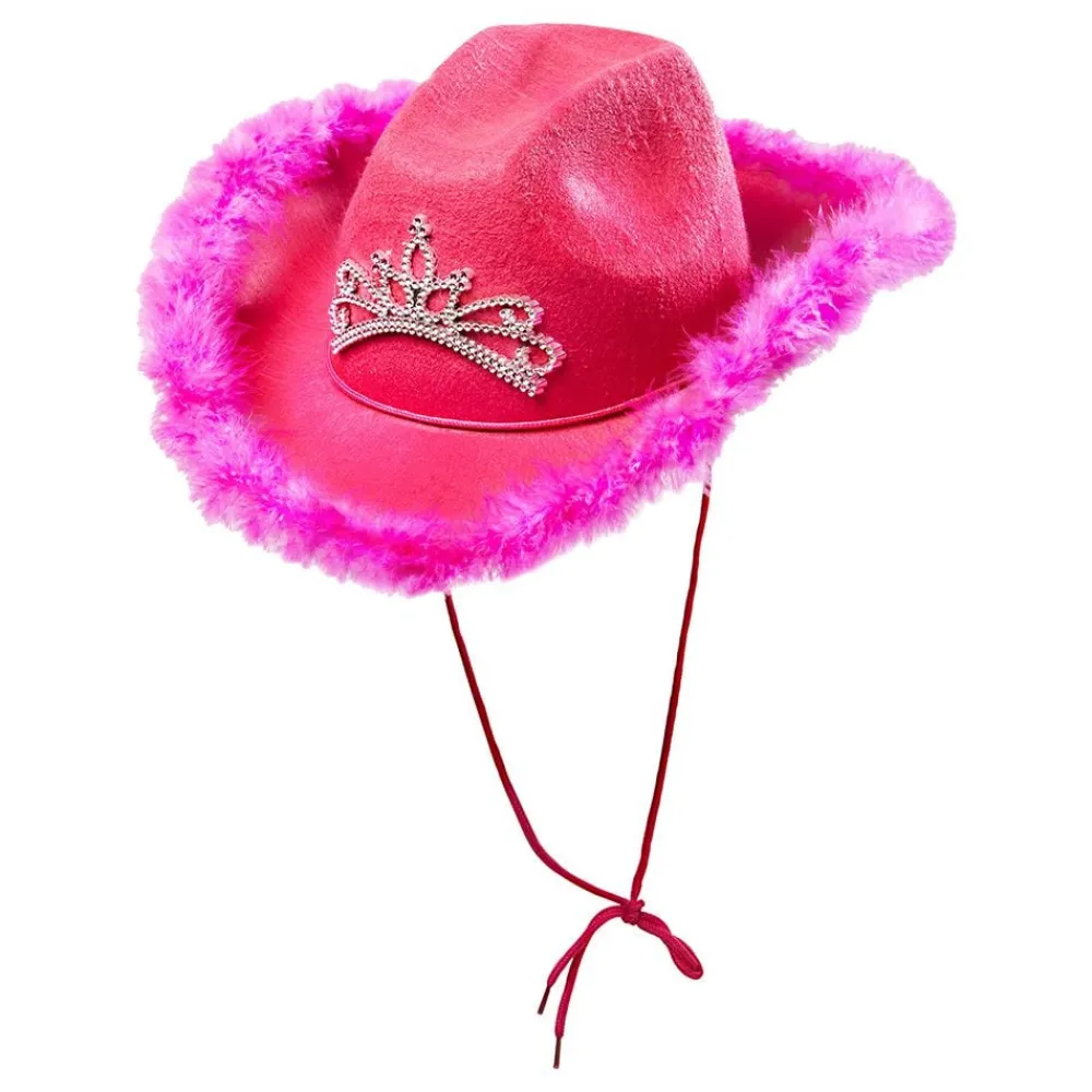 Outlet Widmann S.r.l. Cowgirl Hat med Lyserødt Plys