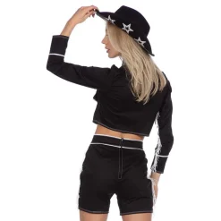 Sale Wilbers Karnaval B.V. Cowgirl med Shorts Sort Kostume