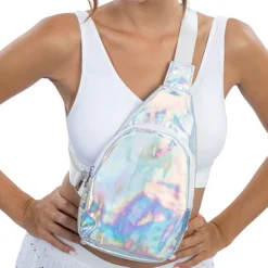 Sale CHAKS Crossbody Taske Iridescent Silver
