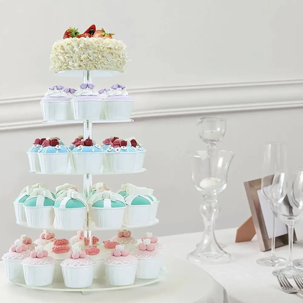 Partyking AB Cupcakestativ i Akrylplast Fem Lag - Servering|Borddækning