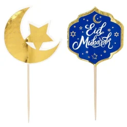 Boland Party Partners B.V. Cupcakesæt Eid Mubarak - Oppyntning|Bagning