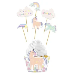 Discount Folat B.V. Cupcake Wrappers Kit Unicorns & Rainbows