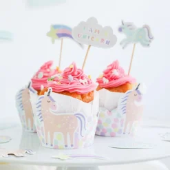 Discount Folat B.V. Cupcake Wrappers Kit Unicorns & Rainbows