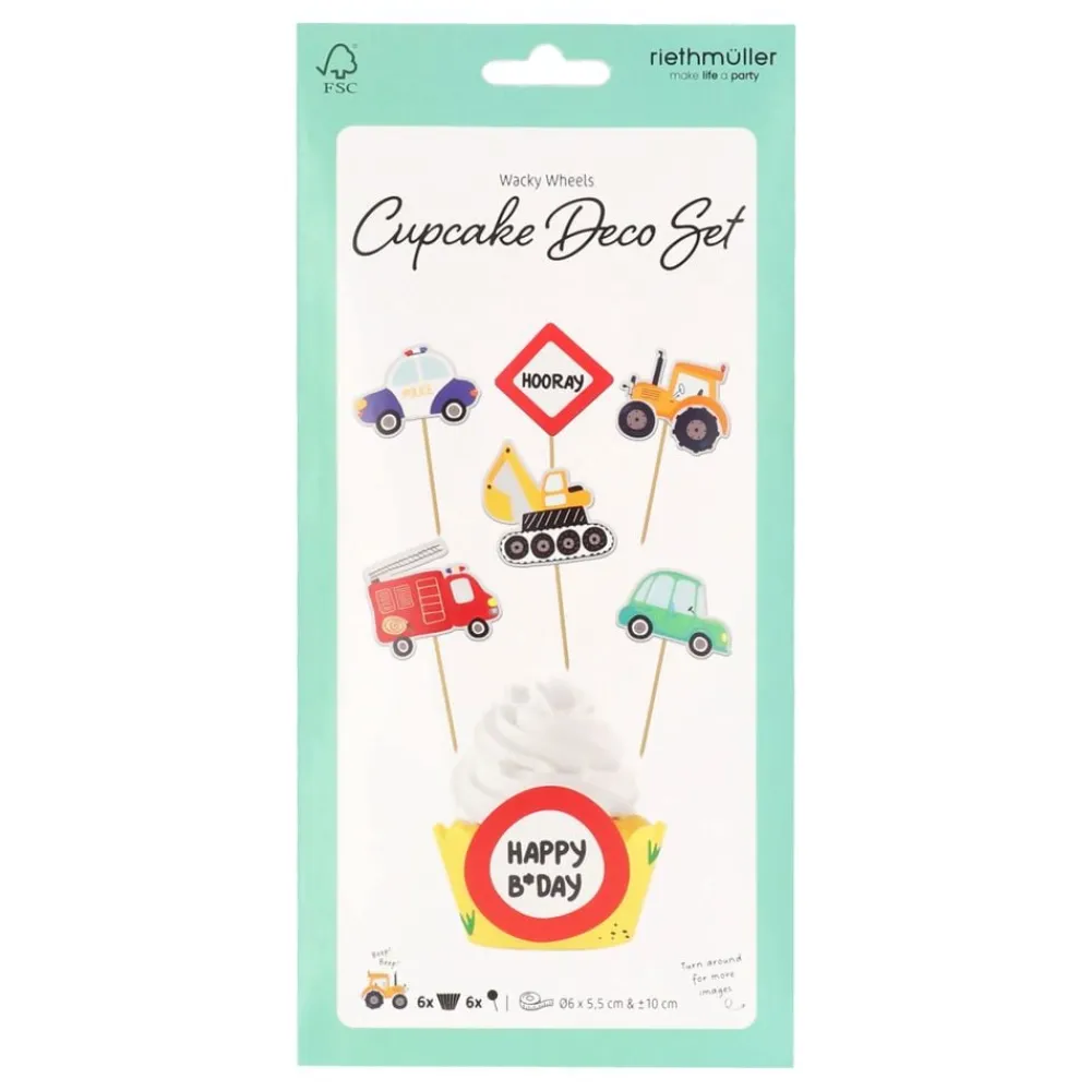 Folat B.V. Cupcake Wrappers Kit Vejarbejde - Oppyntning|Bagning