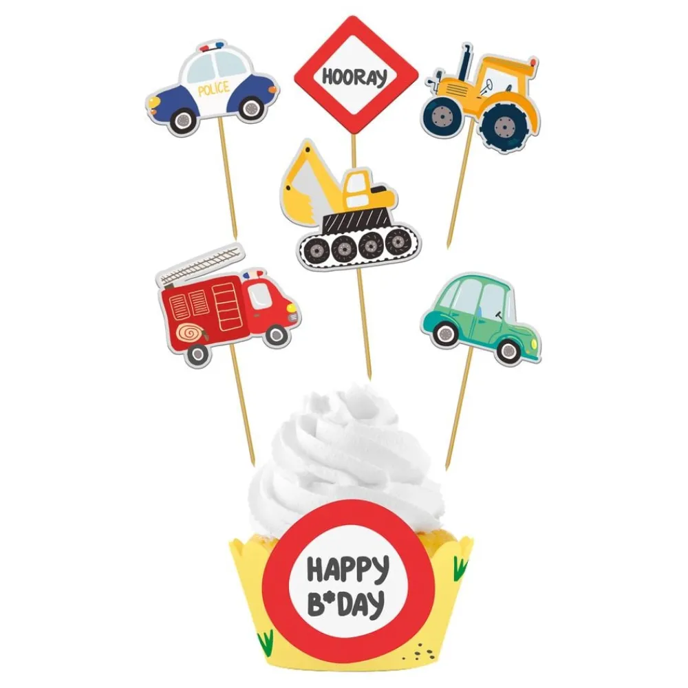 Folat B.V. Cupcake Wrappers Kit Vejarbejde - Oppyntning|Bagning