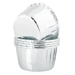 Partyking AB Cupcake Wrapper Sølv Metallic - Bagning