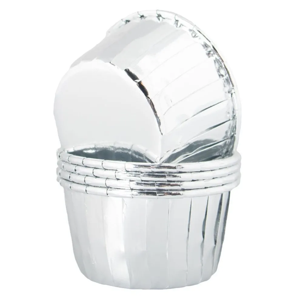 Partyking AB Cupcake Wrapper Sølv Metallic - Bagning