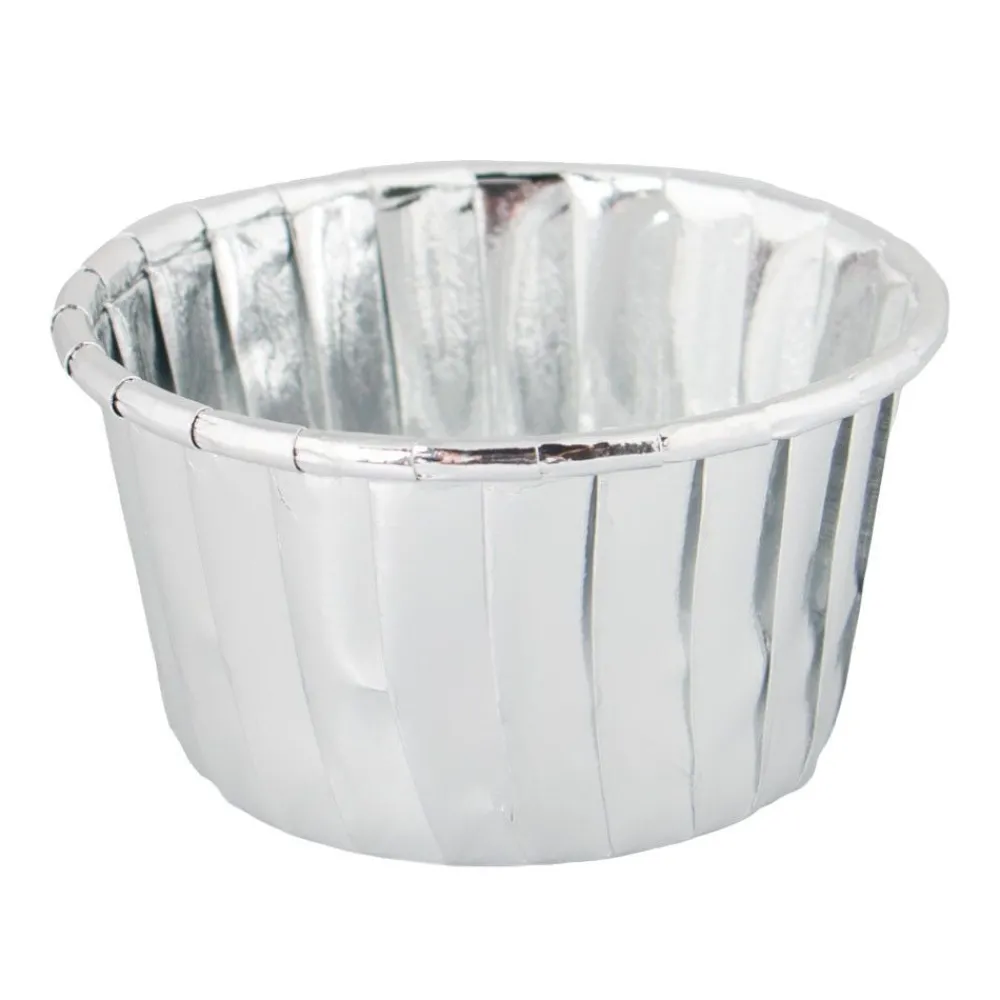 Partyking AB Cupcake Wrapper Sølv Metallic - Bagning