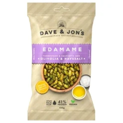 Hot USA Godis AB Dave & Jons Ristede Edamame Olivenolie & Havsalt