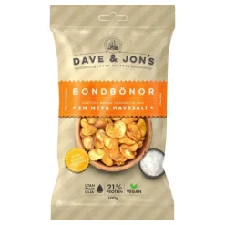 USA Godis AB Dave & Jons Ristede Hestebønner Havsalt - Snacks|Slik