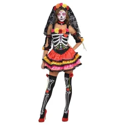 Reithmüller Europe GmbH Day of the Dead Damekostume - Udklædningskostumer|Kostumetema