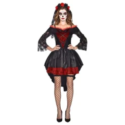 Reithmüller Europe GmbH Day of the Dead Kort Kjole Kostume - Udklædningskostumer|Kostumetema