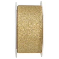 Santex Dekorationsbånd Guld Glitter - Oppyntning|Gaveindpakning