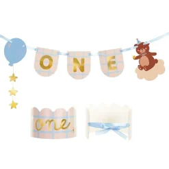 Clearance PartyDeco sp. z o.o. Dekorationssæt til Stol Teddybjørn med Krone