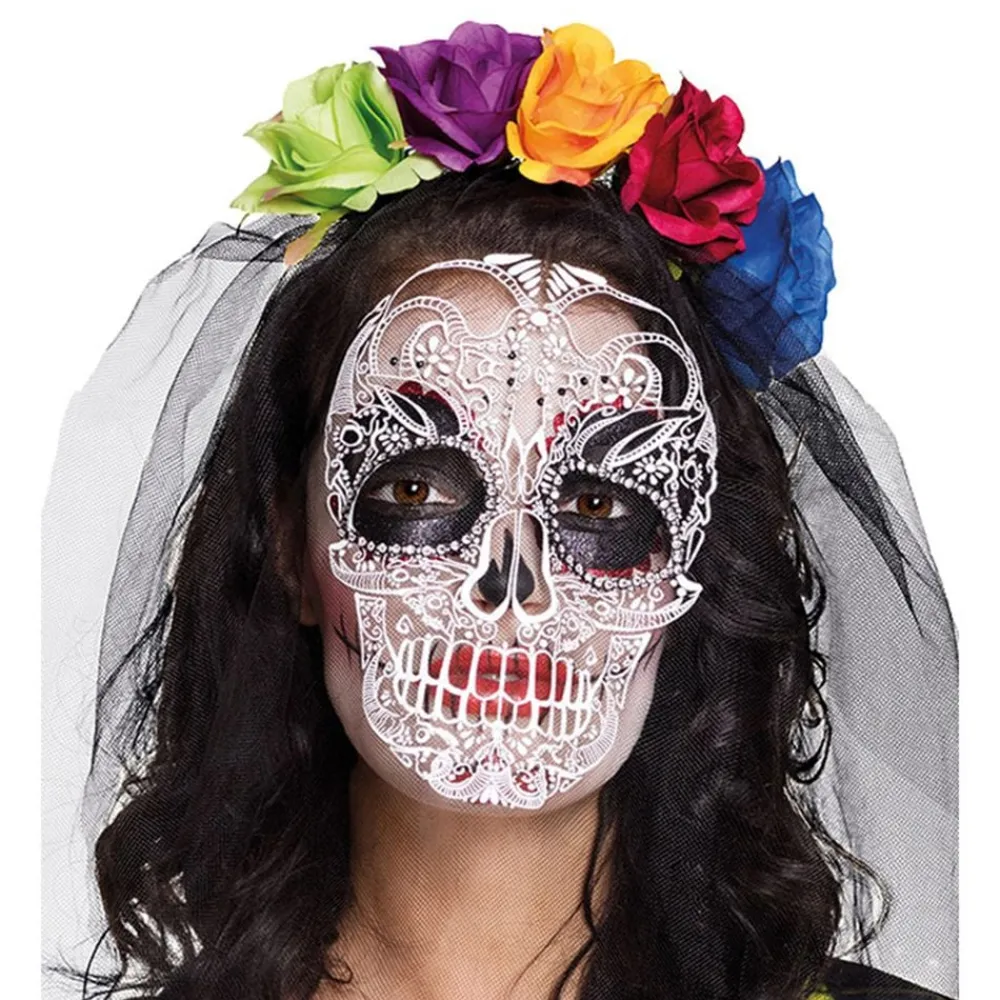 Sale Boland Party Partners B.V. Diadem med Maske Day of the Dead