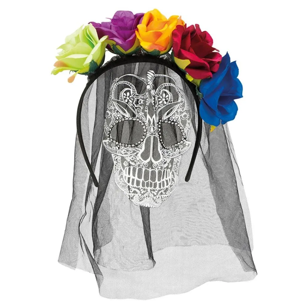 Sale Boland Party Partners B.V. Diadem med Maske Day of the Dead