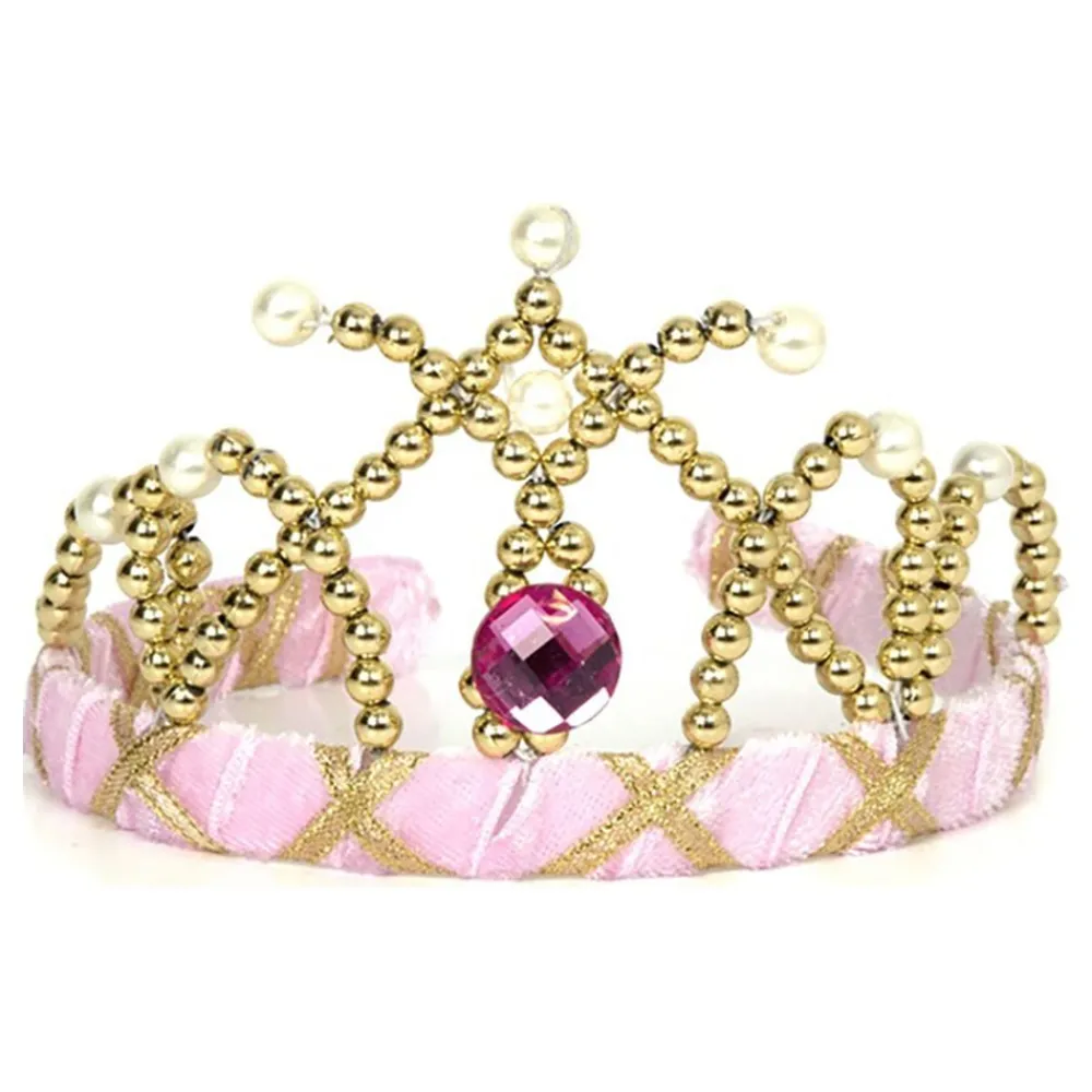 New Robetoy AB Diadem Prinsesse Fløjlslyserød Deluxe