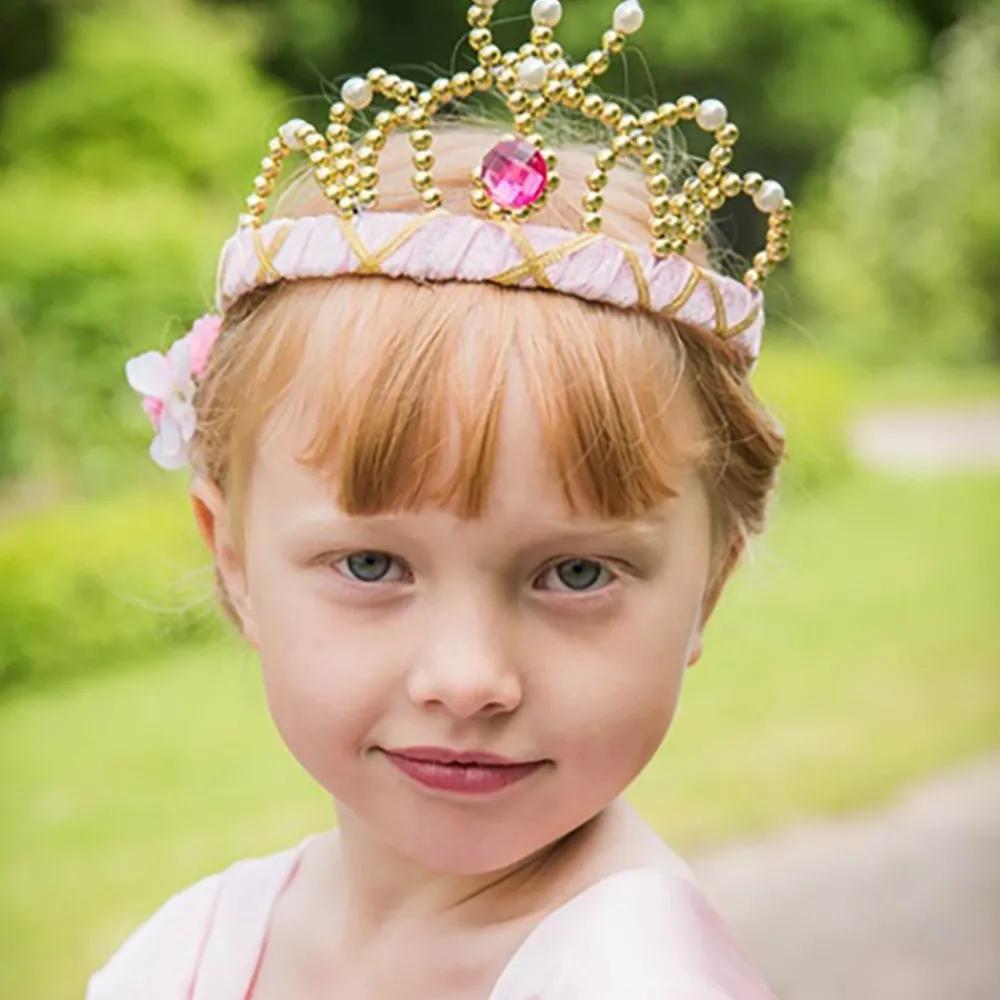 New Robetoy AB Diadem Prinsesse Fløjlslyserød Deluxe