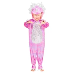 Sale Robetoy AB Disco Dinosaur Lyserød Jumpsuit Børnekostume