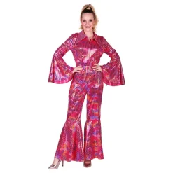 Outlet Thetru B.V. Disco Jumpsuit Lyserød Farveskinnende Kostume