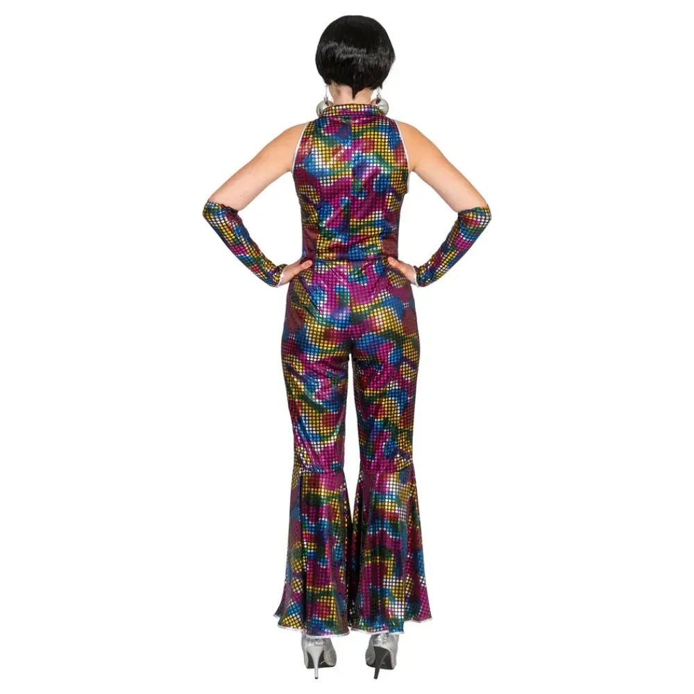 ESPA NV Disko Regnbue Jumpsuit Kostume - Udklædningskostumer|Kostumetema