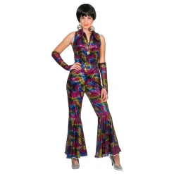 ESPA NV Disko Regnbue Jumpsuit Kostume - Udklædningskostumer|Kostumetema