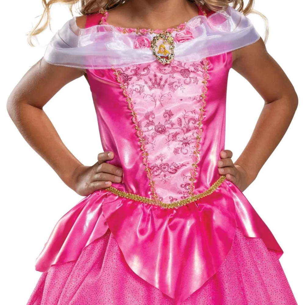 Jakks Europe B.V. Disney Aurora Kjole Deluxe Børnekostume - Udklædningskostumer|Kostumetema
