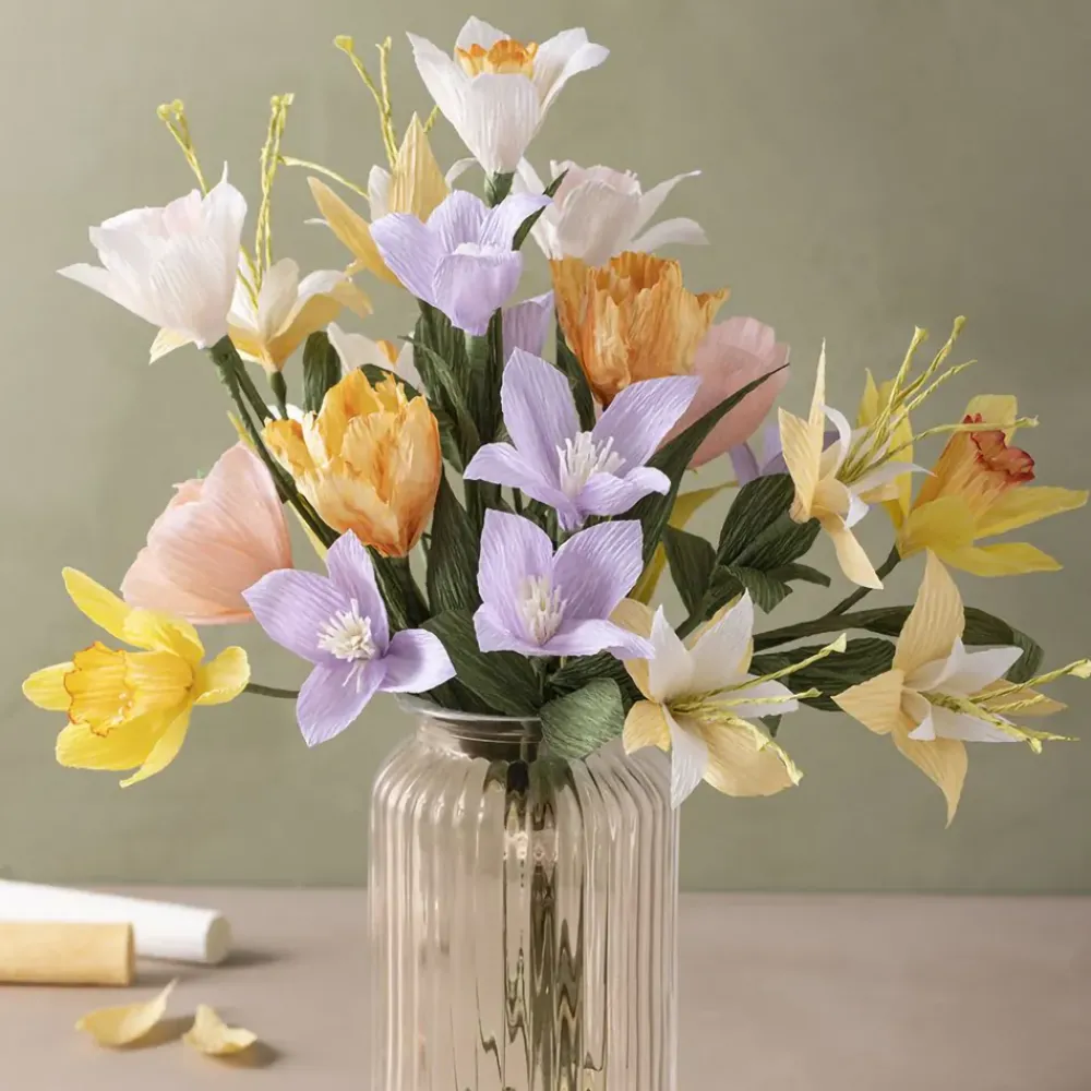 Creativ Company AB DIY Kit Crepepapir Blomster - Hobby & Fritid