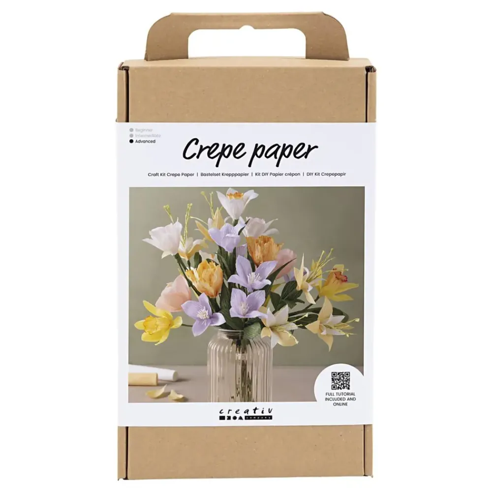 Creativ Company AB DIY Kit Crepepapir Blomster - Hobby & Fritid