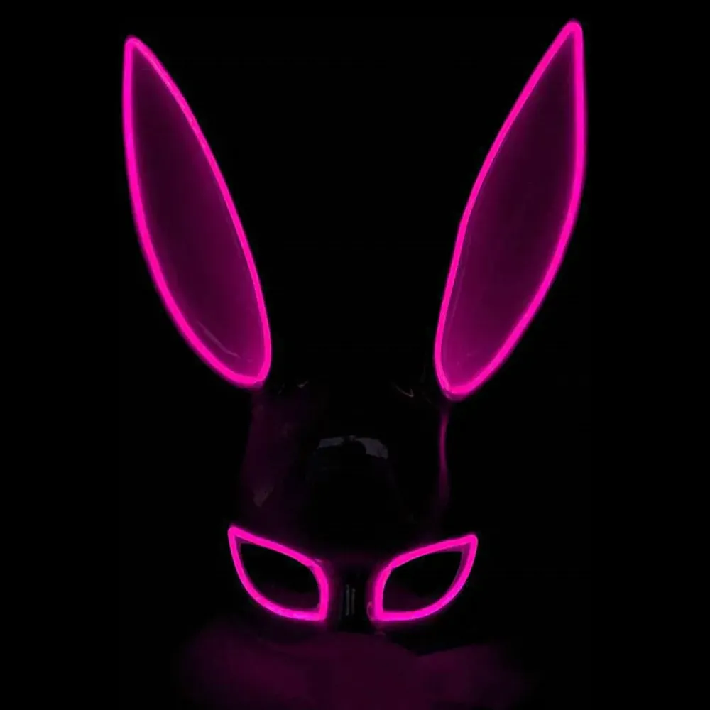 Outlet Partyking AB EL Wire Kanin LED Maske
