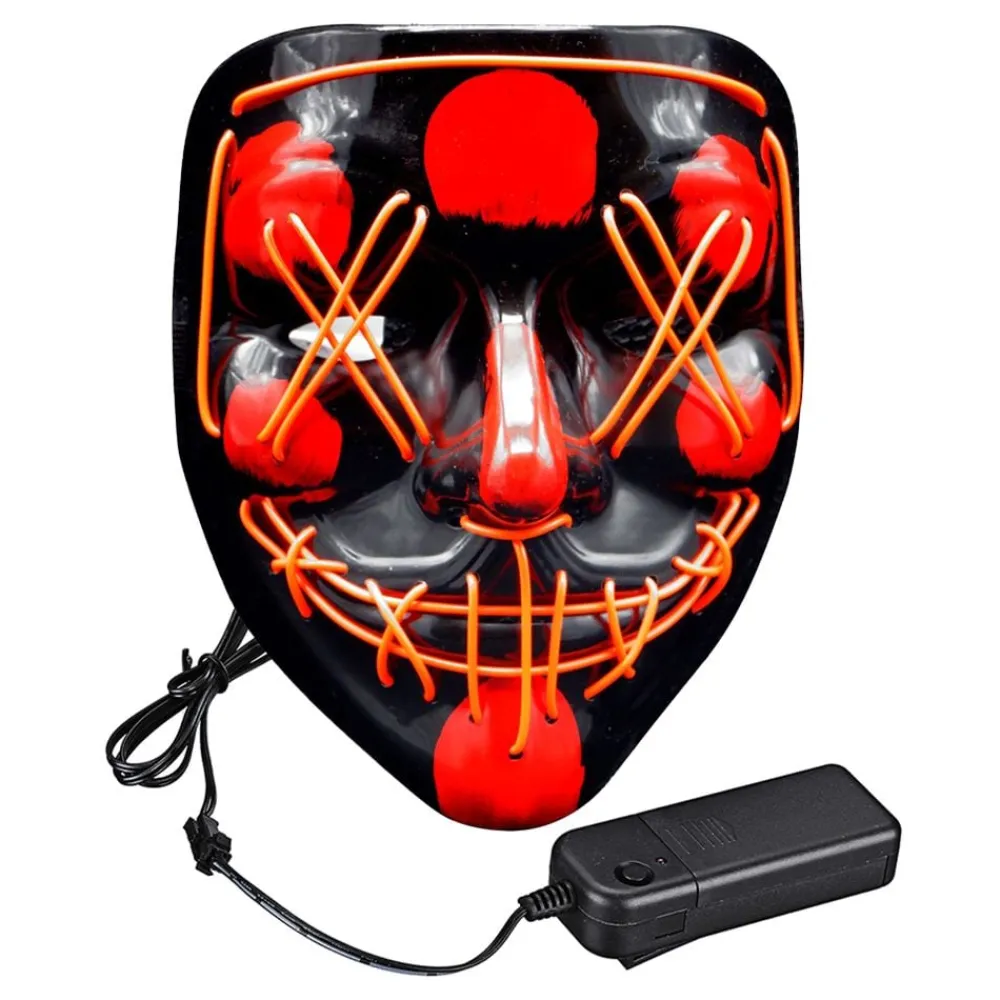 Widmann S.r.l. El Wire Purge LED Maske - Tøj|Merchandise