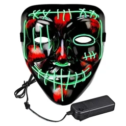 Partyking AB El Wire Purge 2 LED Maske - Merchandise|Masker