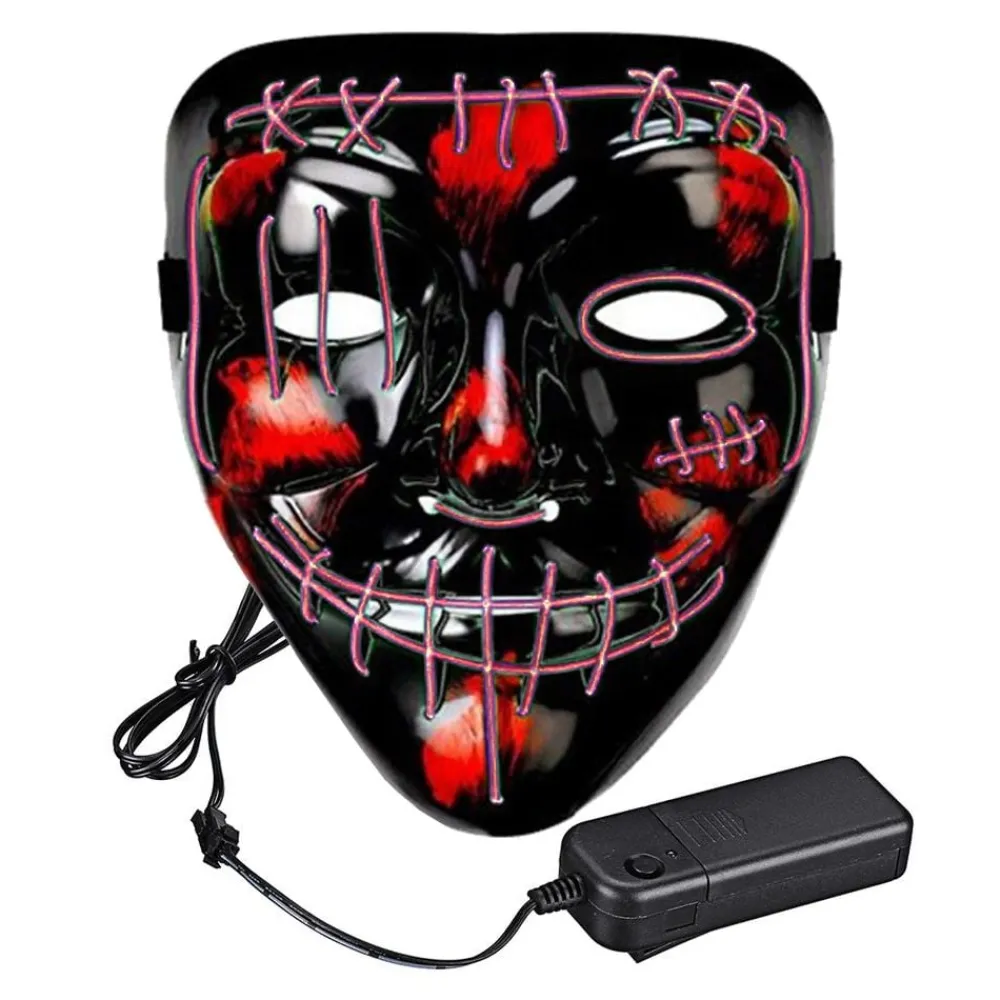Partyking AB El Wire Purge 2 LED Maske - Merchandise|Masker
