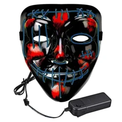 Partyking AB El Wire Purge 2 LED Maske - Merchandise|Masker