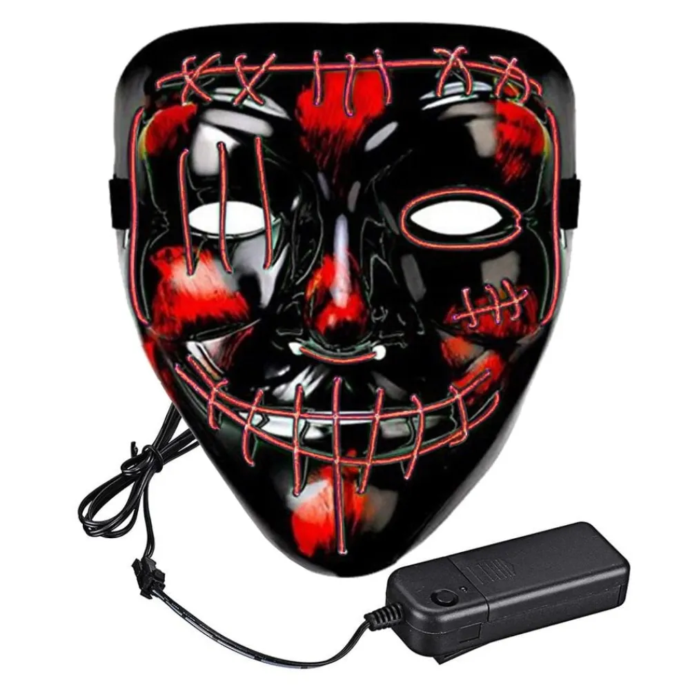 Partyking AB El Wire Purge 2 LED Maske - Merchandise|Masker