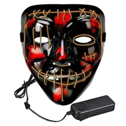 Partyking AB El Wire Purge 2 LED Maske - Merchandise|Masker