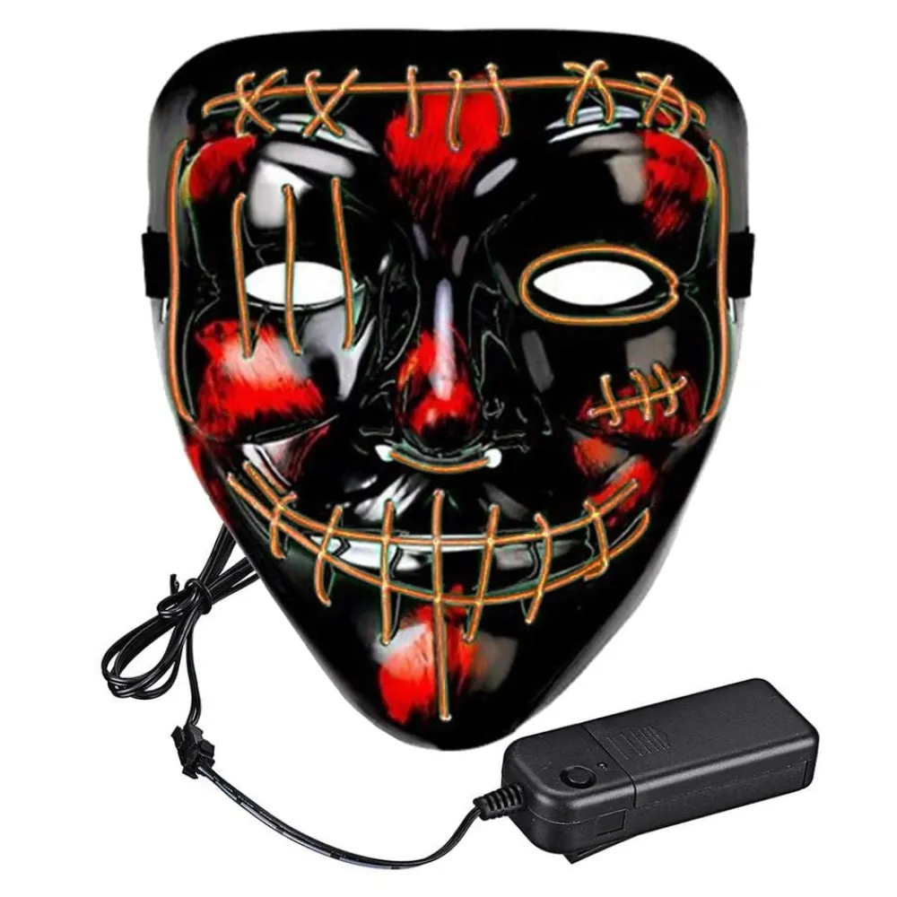 Partyking AB El Wire Purge 2 LED Maske - Merchandise|Masker