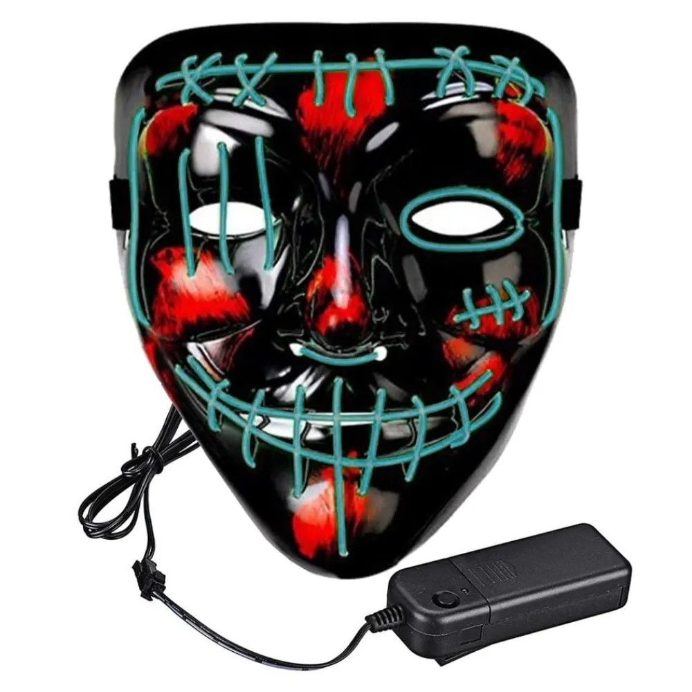 Partyking AB El Wire Purge 2 LED Maske - Merchandise|Masker