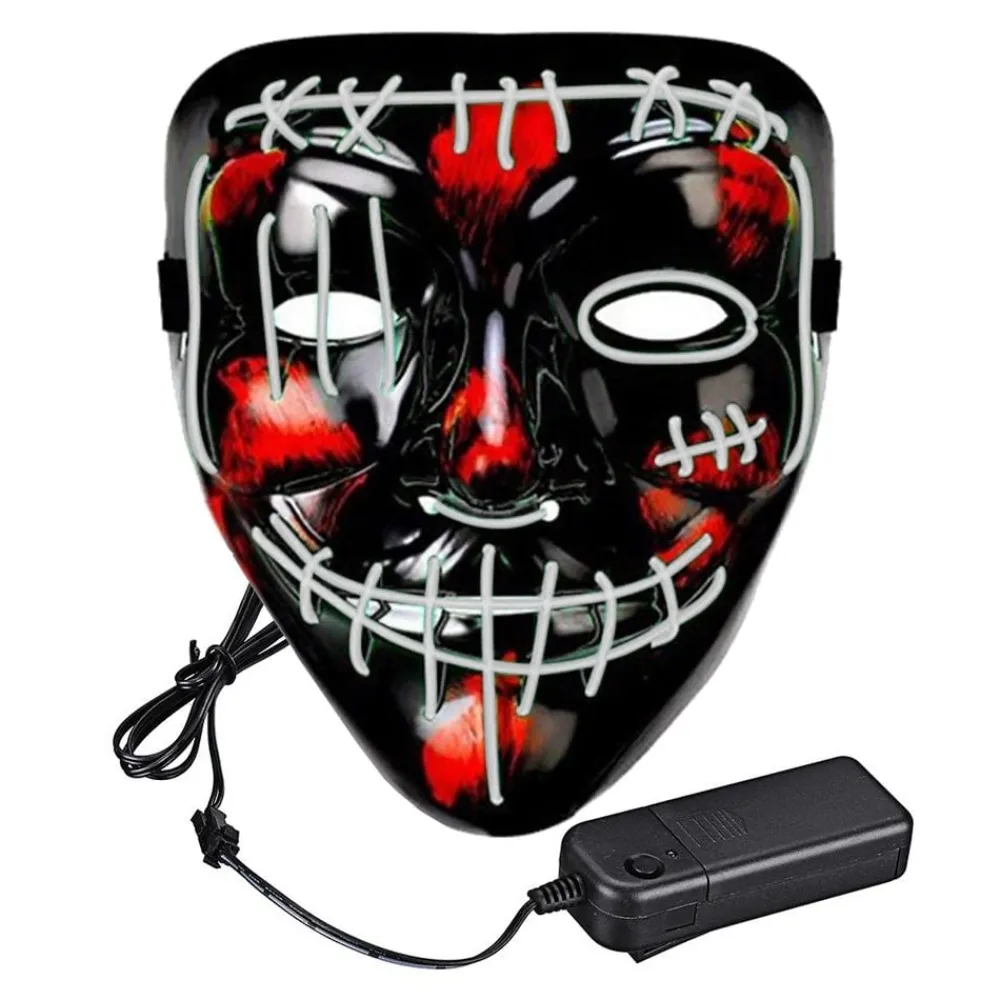 Partyking AB El Wire Purge 2 LED Maske - Merchandise|Masker