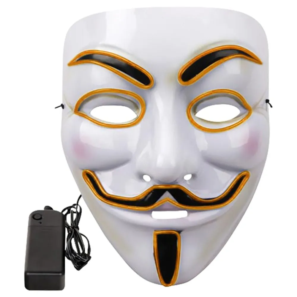 Outlet Partyking AB EL Wire V For Vendetta LED Maske