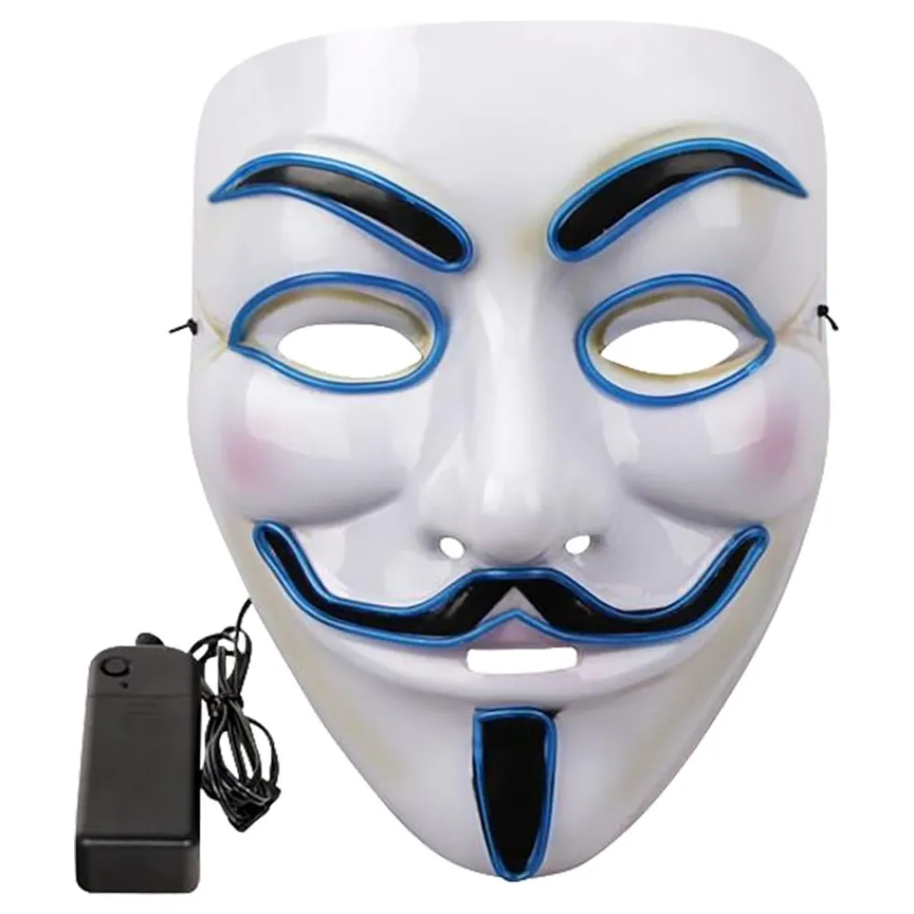 Outlet Partyking AB EL Wire V For Vendetta LED Maske