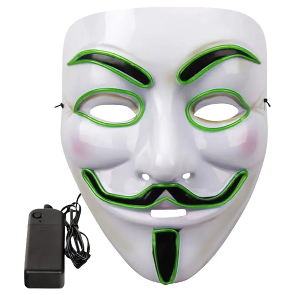 Outlet Partyking AB EL Wire V For Vendetta LED Maske