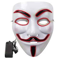 Outlet Partyking AB EL Wire V For Vendetta LED Maske