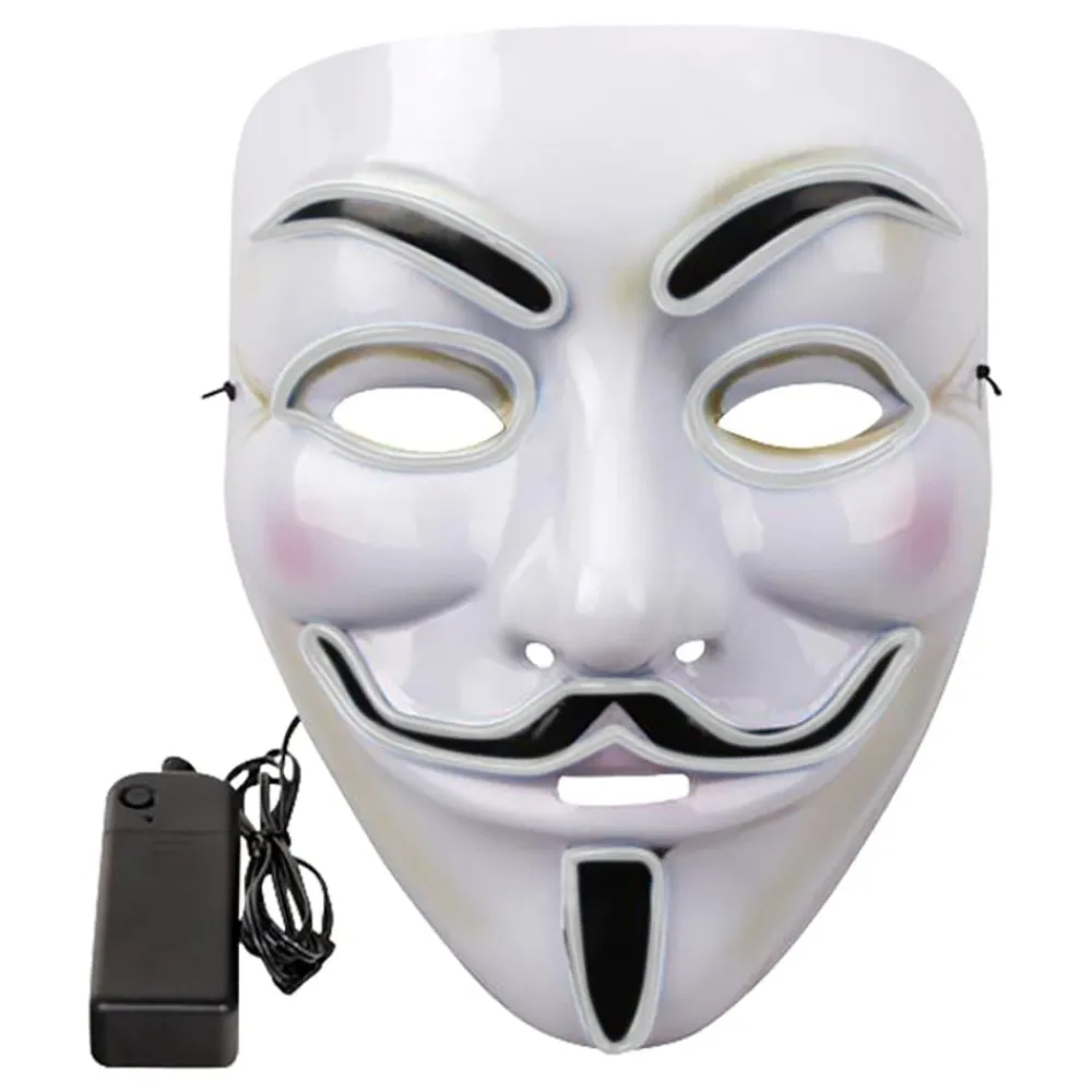 Outlet Partyking AB EL Wire V For Vendetta LED Maske