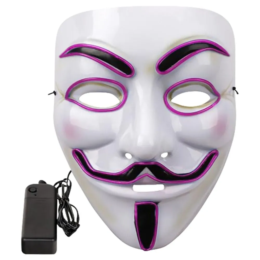 Outlet Partyking AB EL Wire V For Vendetta LED Maske
