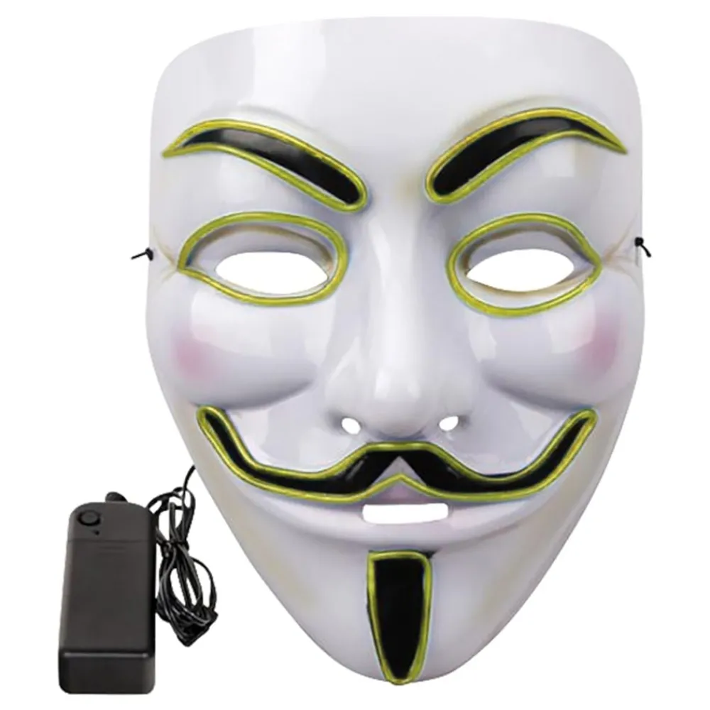 Outlet Partyking AB EL Wire V For Vendetta LED Maske