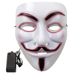 Outlet Partyking AB EL Wire V For Vendetta LED Maske