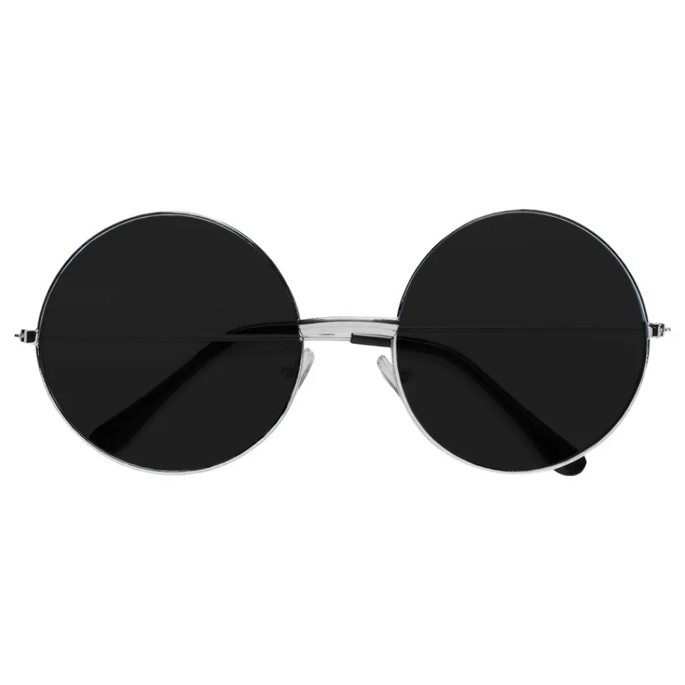 Partyking AB 70'er Briller Sorte - Tilbehør|Accessories
