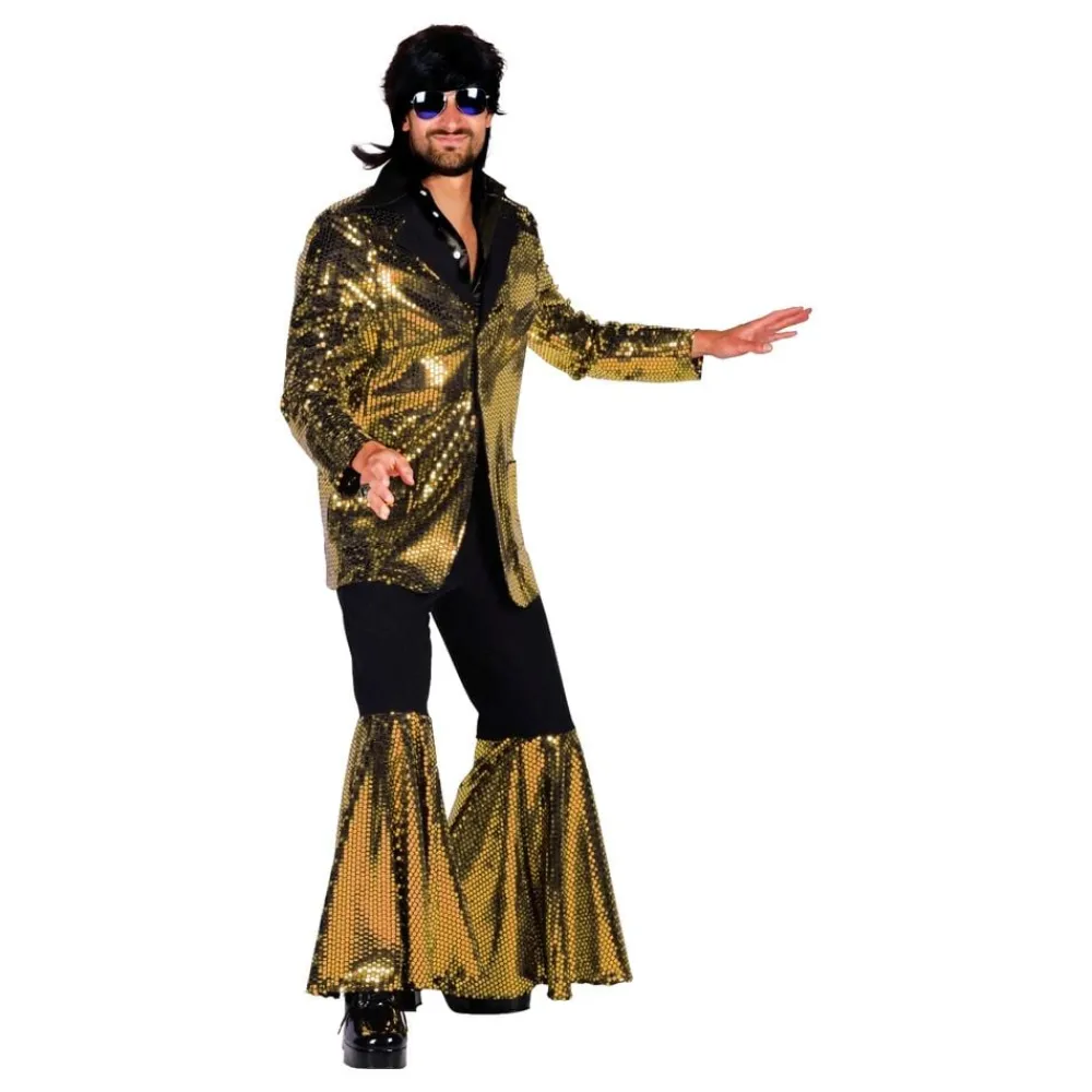 Online Thetru B.V. 70'er Disco Kostume Guld Kostume Deluxe